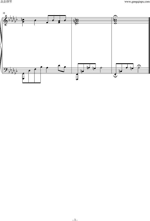 Nocturne with No Moon 3钢琴谱