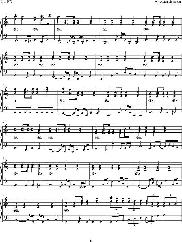 taers(钢琴版)钢琴谱