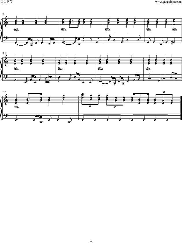 taers(钢琴版)钢琴谱