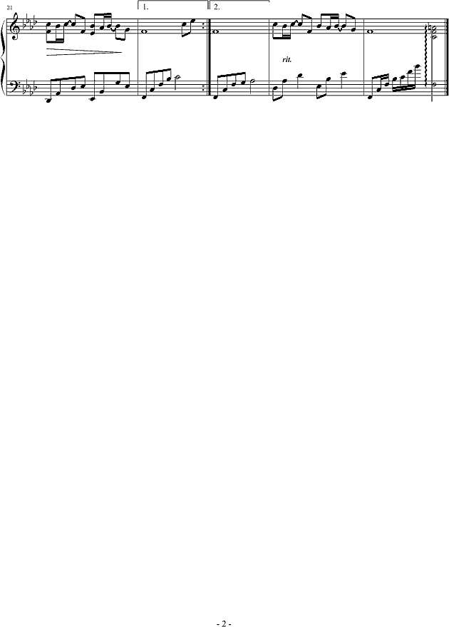 《天使的翅膀》纯钢琴演奏改编版钢琴谱