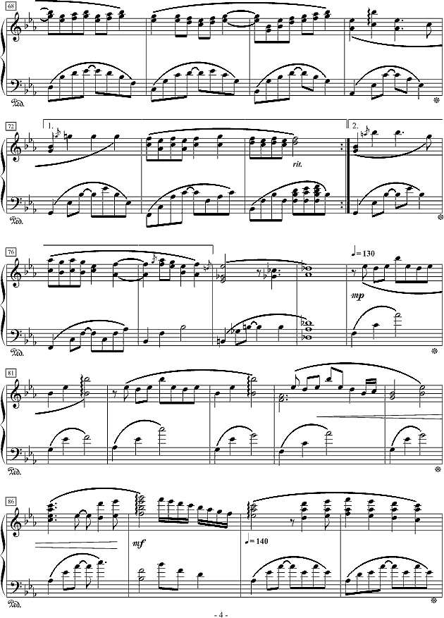 《不可思议》钢琴谱