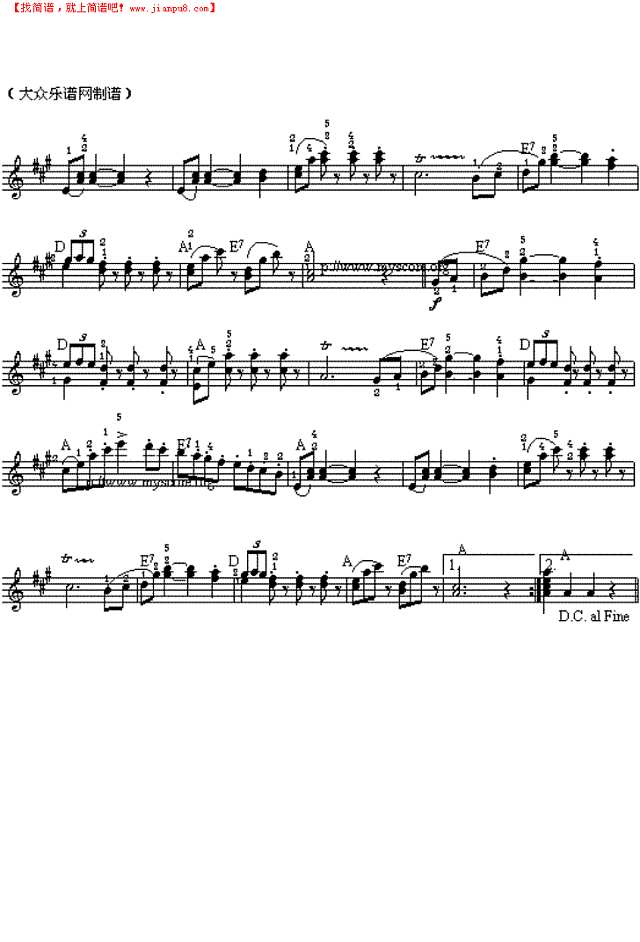 拉德茨基进行曲(五线谱)电子琴谱