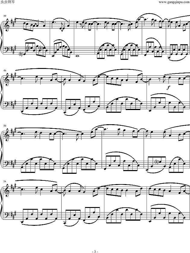 断了的弦（演奏版）钢琴谱