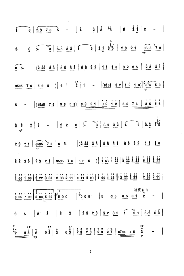 庆丰收(唢呐)简谱pic2www.jianpu8.cn