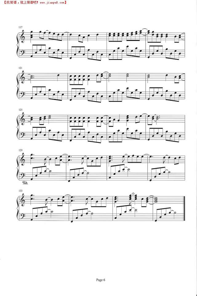 wedding dress钢琴谱