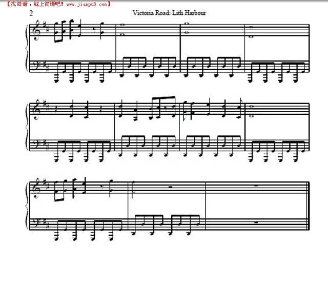 冒险岛-明珠港（2）简谱