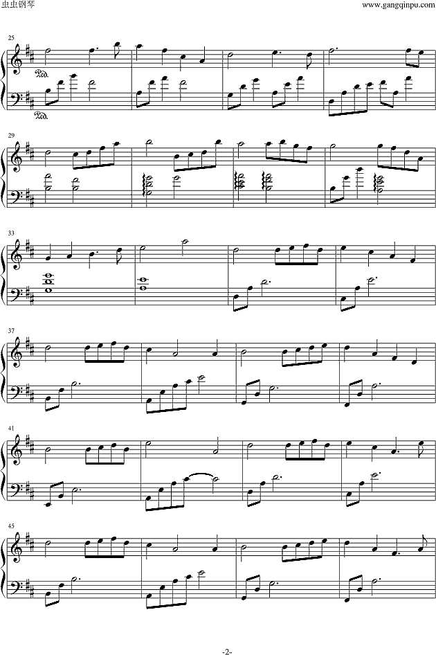 《蜗居》钢琴曲《且听风吟》钢琴谱