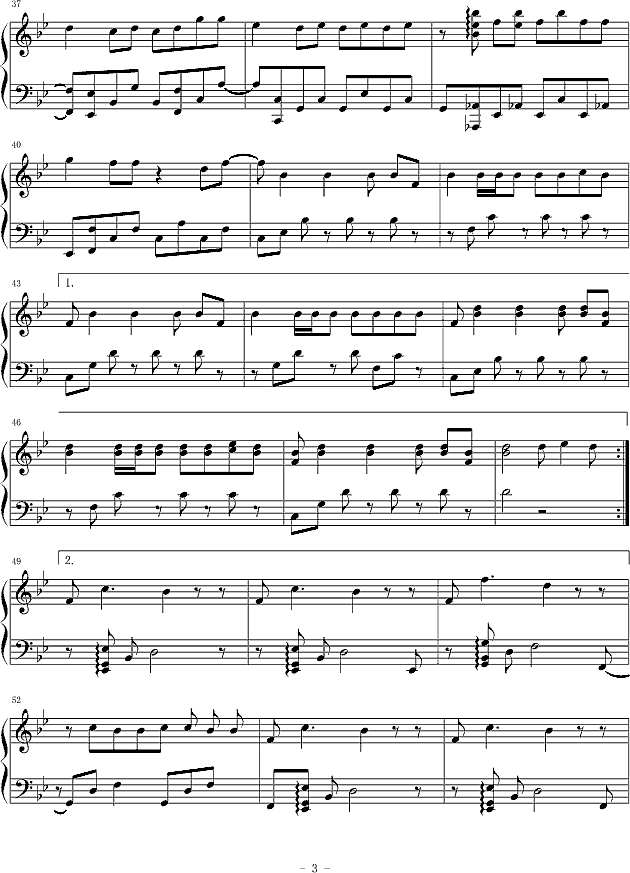 It’s  you钢琴谱钢琴谱