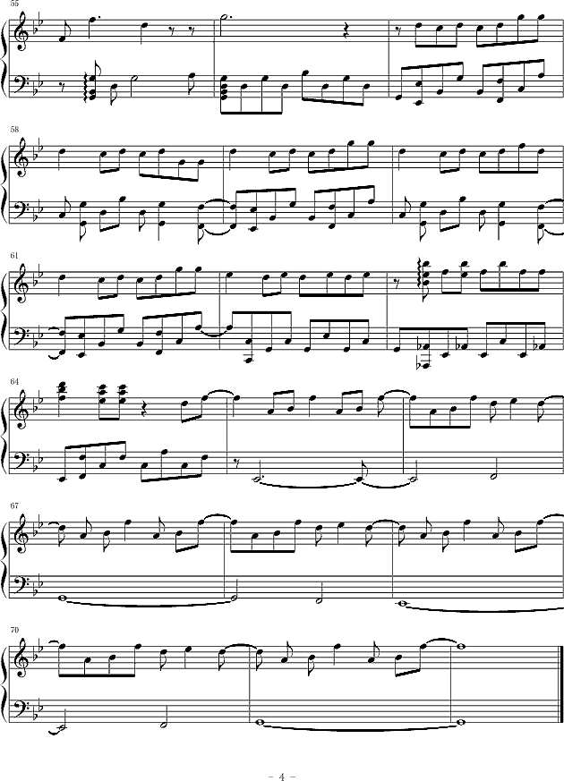 It’s  you钢琴谱钢琴谱