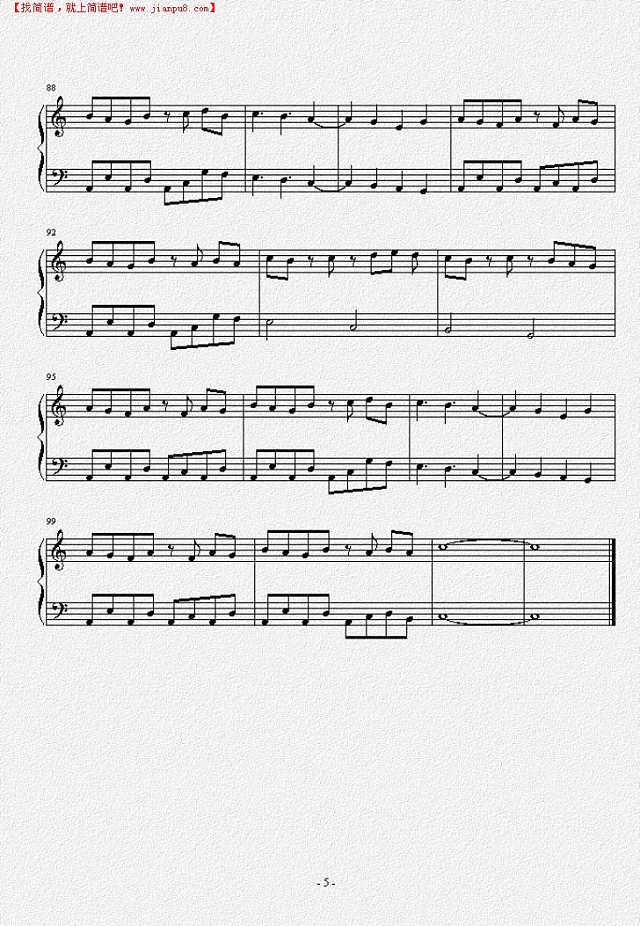 植物大战僵尸boss战背景音乐钢琴谱