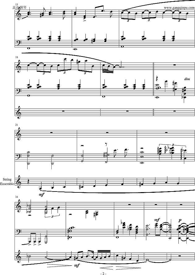 never meant to belong钢琴谱