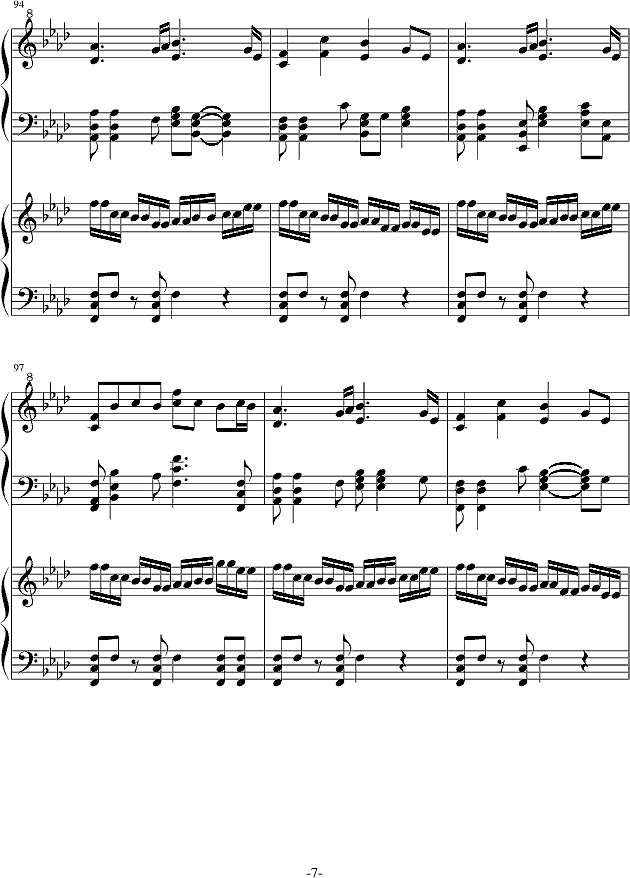 秋色的风钢琴谱