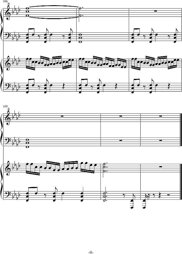 秋色的风钢琴谱