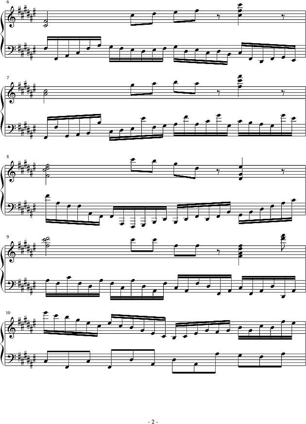 酒疯之曲钢琴谱