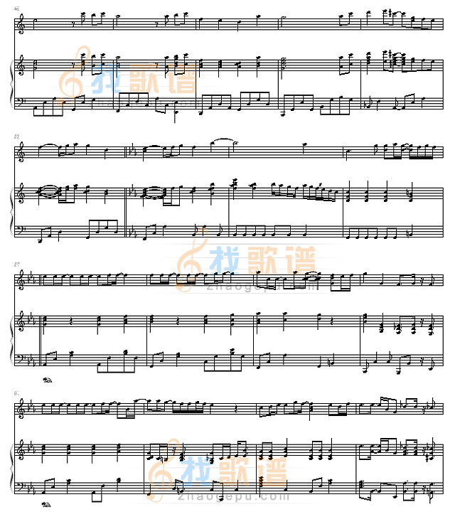 平井坚《瞳をとじて》钢琴谱