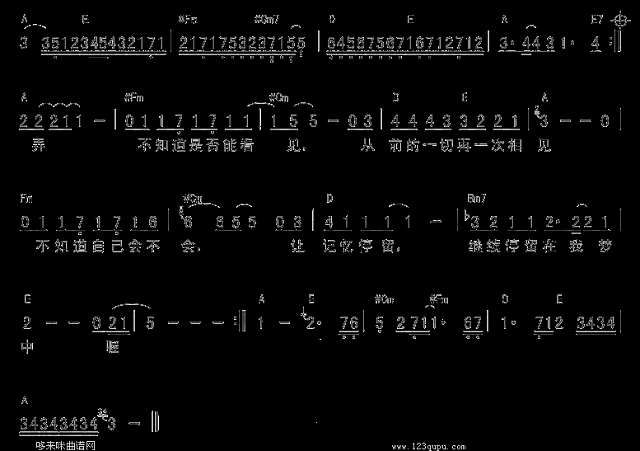 梦-绿色频道乐队简谱