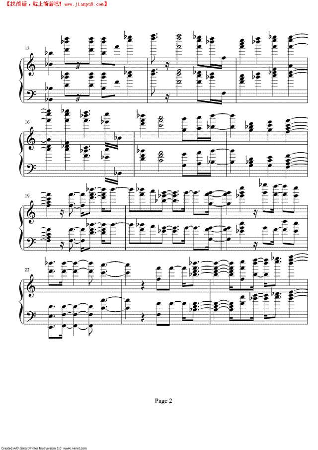 美国国歌 title钢琴谱