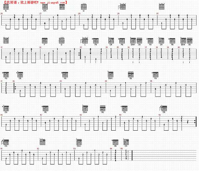 从心爱你1吉他谱