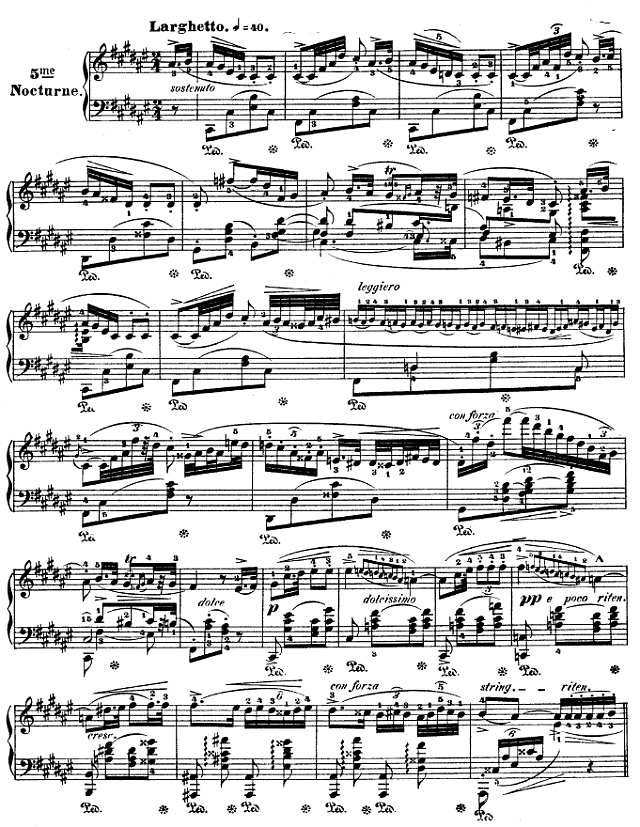升F大调夜曲作品15号 - Nocturne Op.15 No.3钢琴谱
