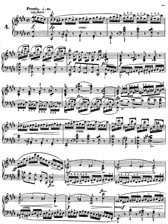 练习曲OP.10 - No4钢琴谱
