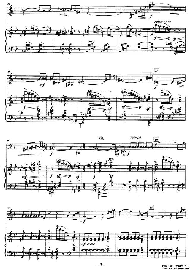 奏鸣曲（二）（圆号+钢琴）P3简谱