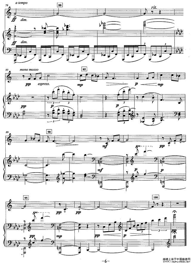 奏鸣曲（一）（圆号+钢琴）P6简谱