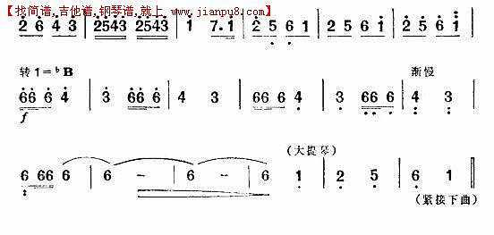 老四与团丁们的舞蹈（舞剧《红色娘子军》音乐选段）简谱