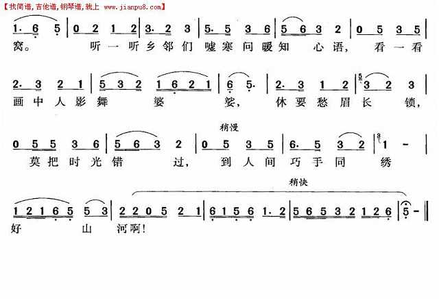 到底人间欢乐多（黄梅戏唱段）简谱