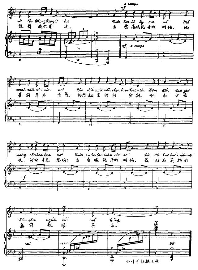 当黎基玛花开的时候（线谱）简谱pic3 www.jianpu8.cn