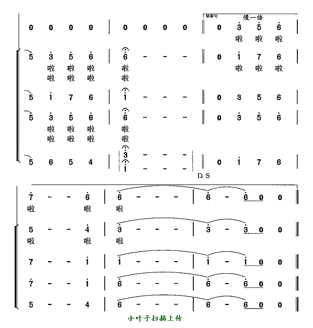 世纪春雨（合唱谱）简谱