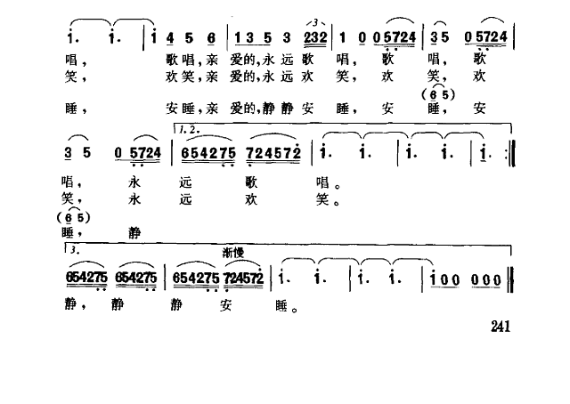 小夜曲 古诺简谱