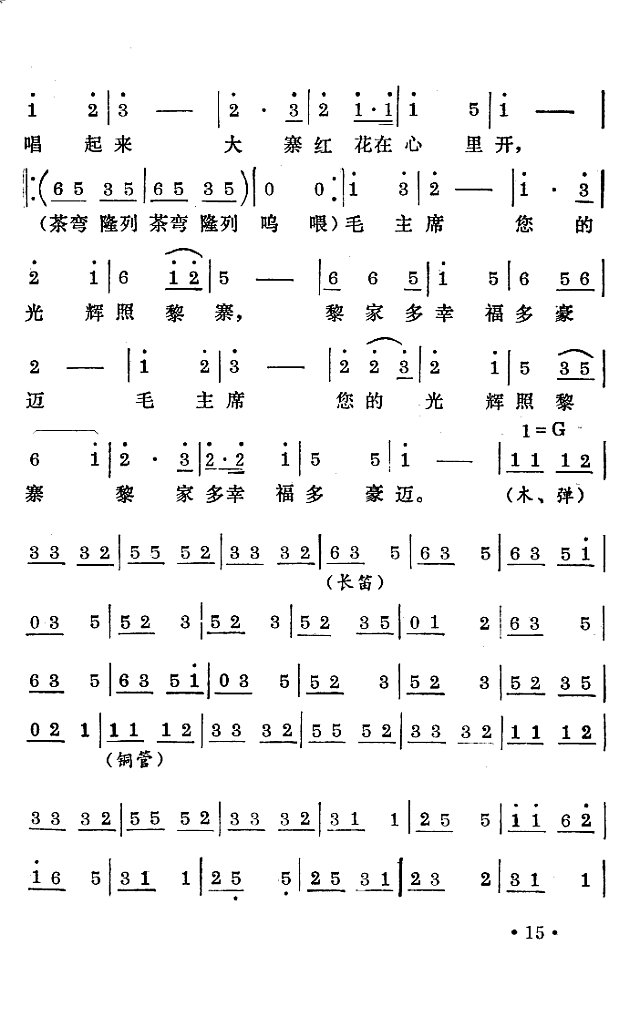 喜送粮（舞蹈音乐）简谱